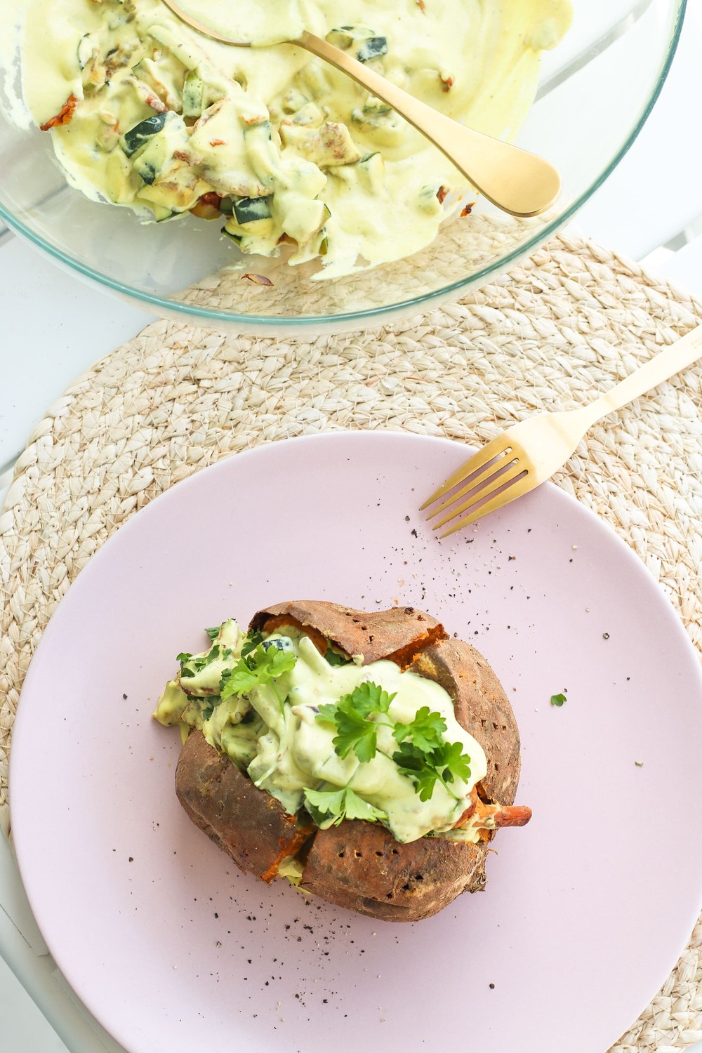gefüllte ofenkartoffel vegan