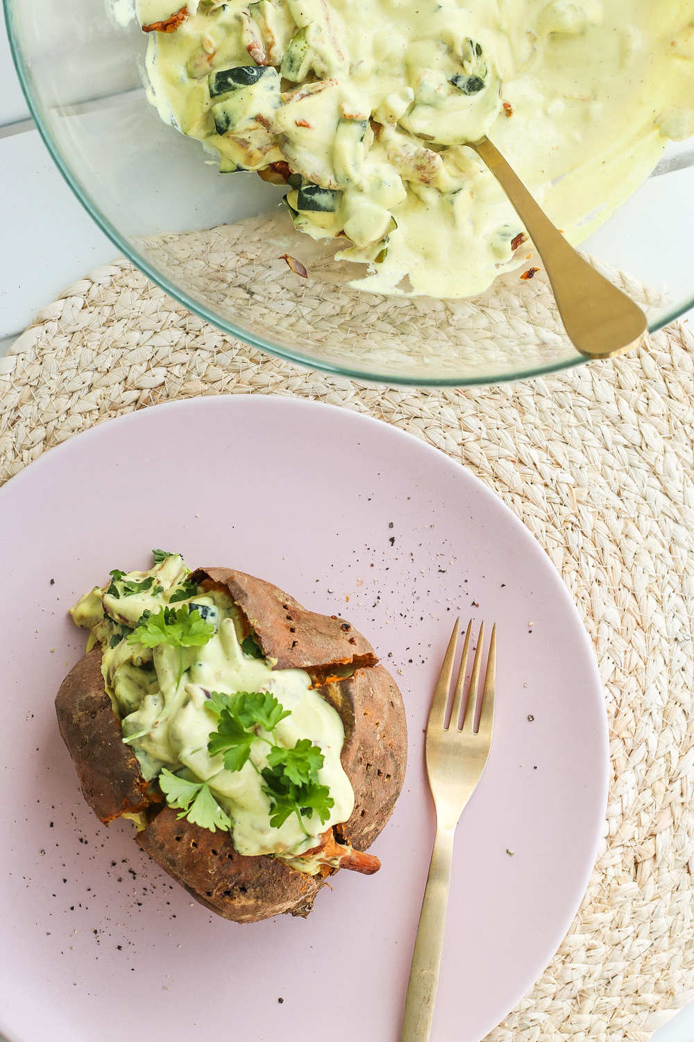gefüllte Ofenkartoffel vegan