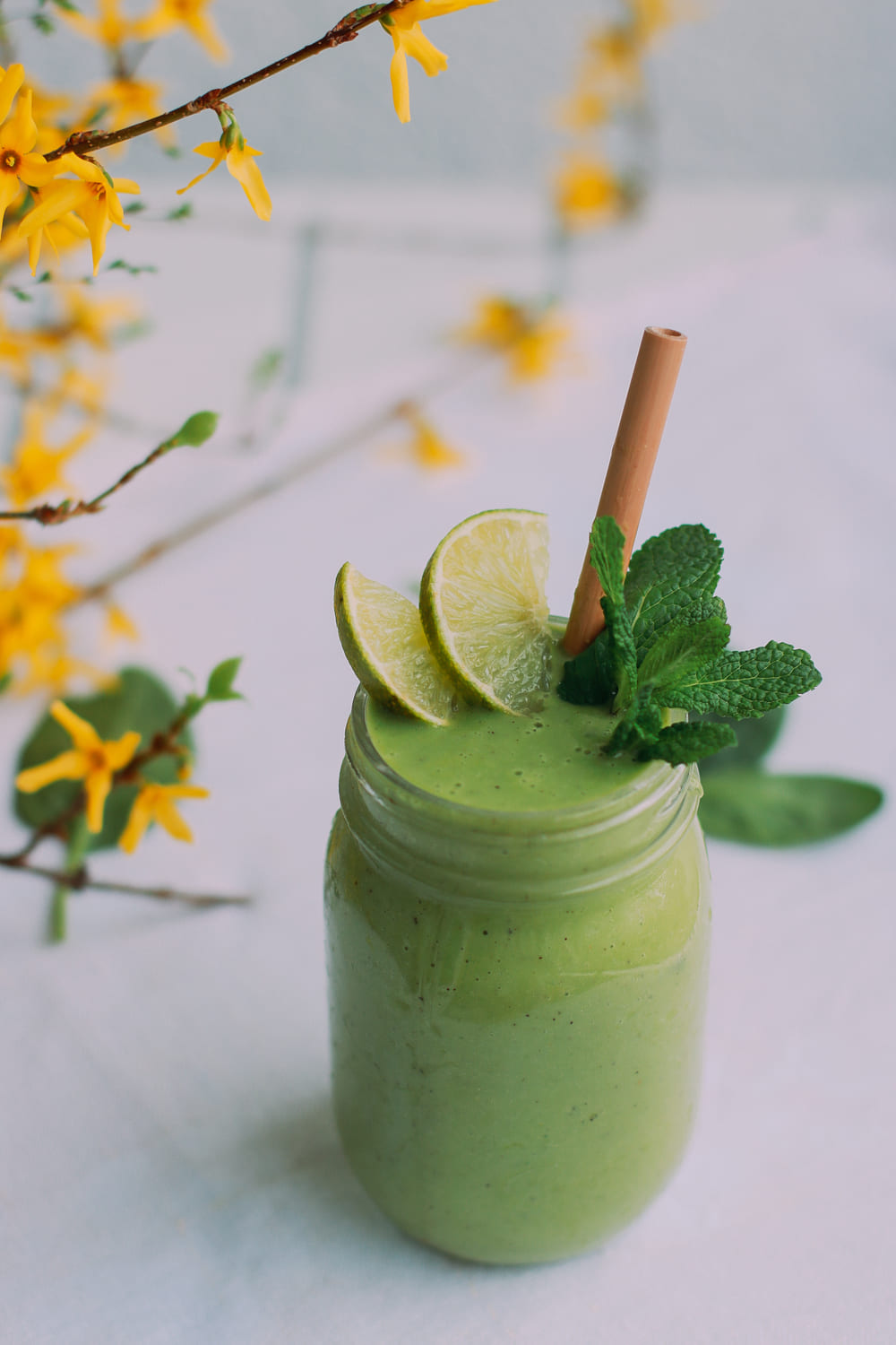 Frühlingsrezept grüner smoothie